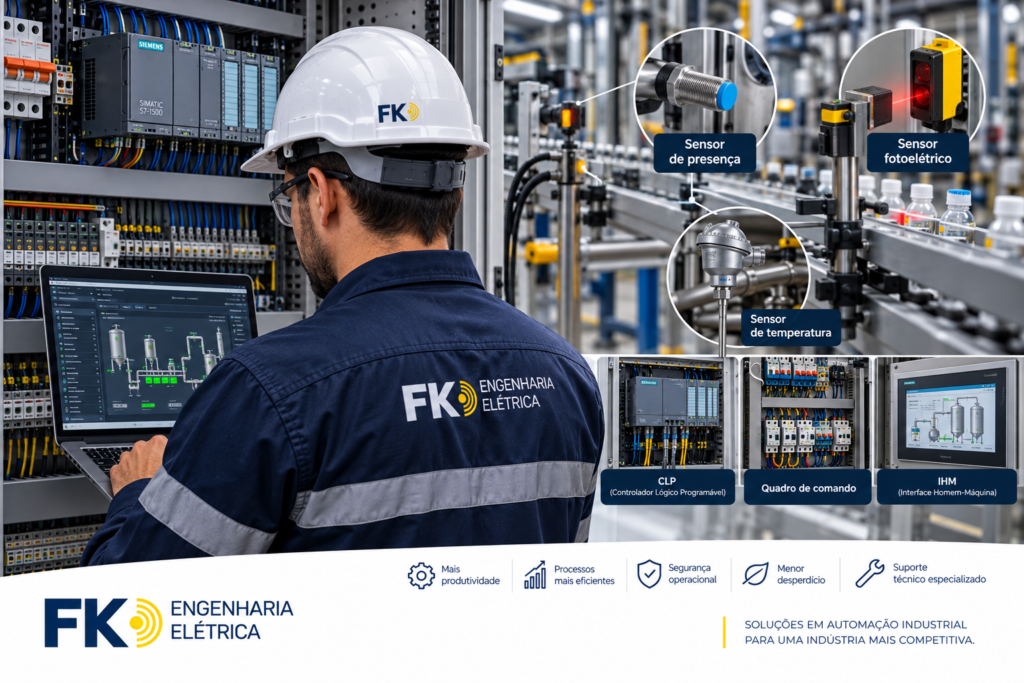Automação Industrial em Londrina | Sensores e CLP | FK Engenharia